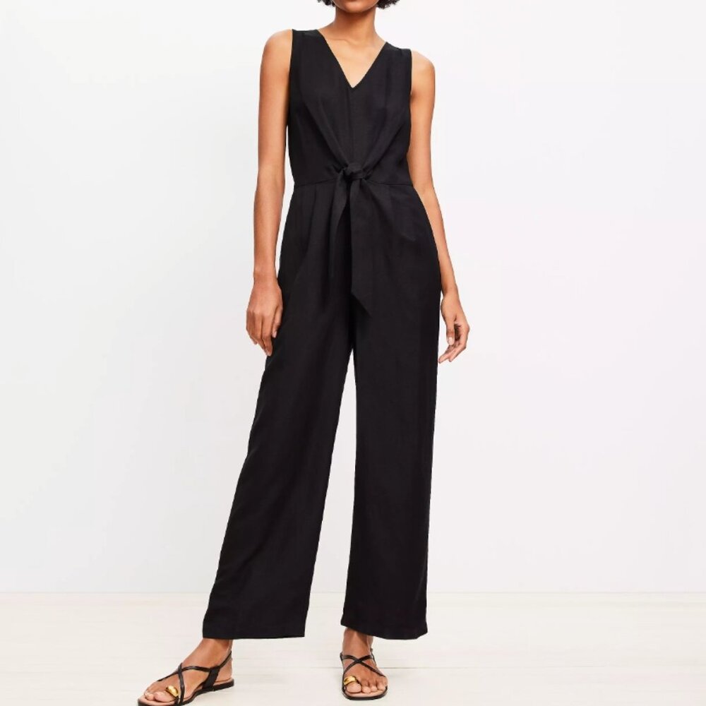 Ann Taylor Loft Linen Jumpsuit